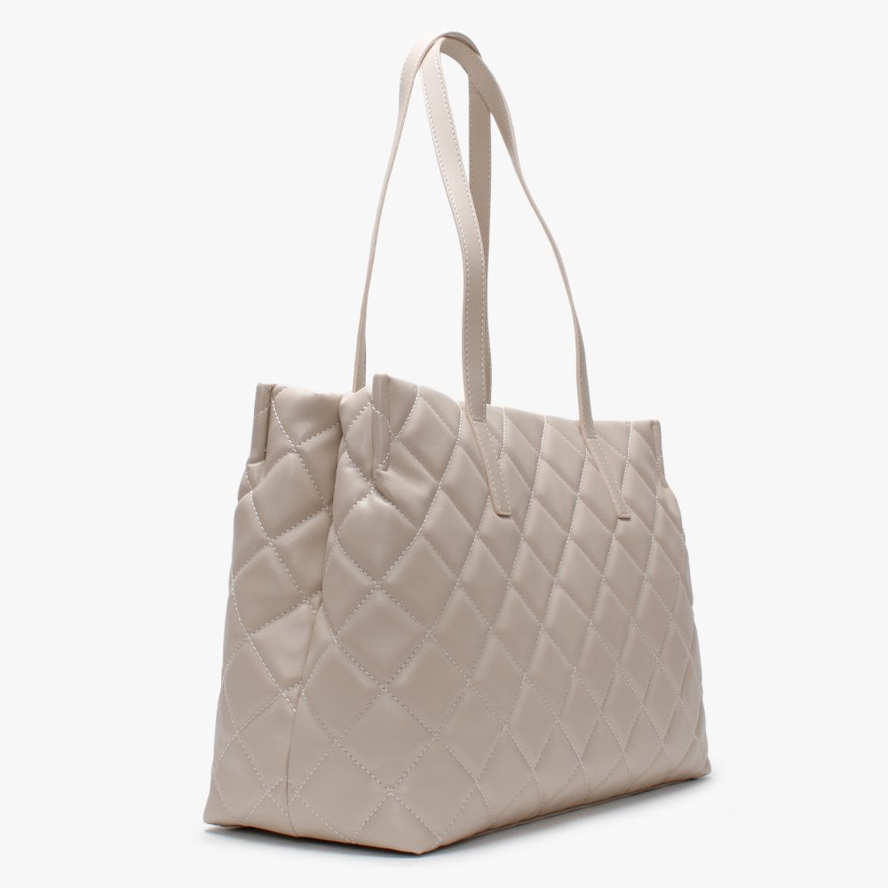 Ocarina Beige Quilted Tote Bag