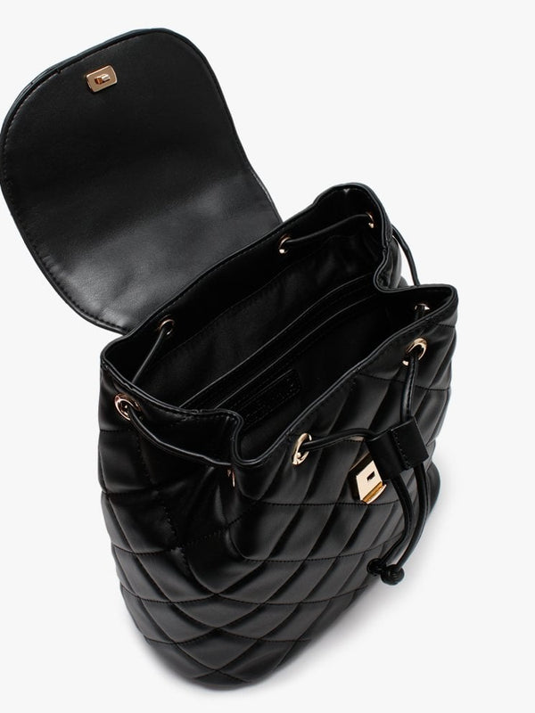 Ocarina Quilted Black Backpack