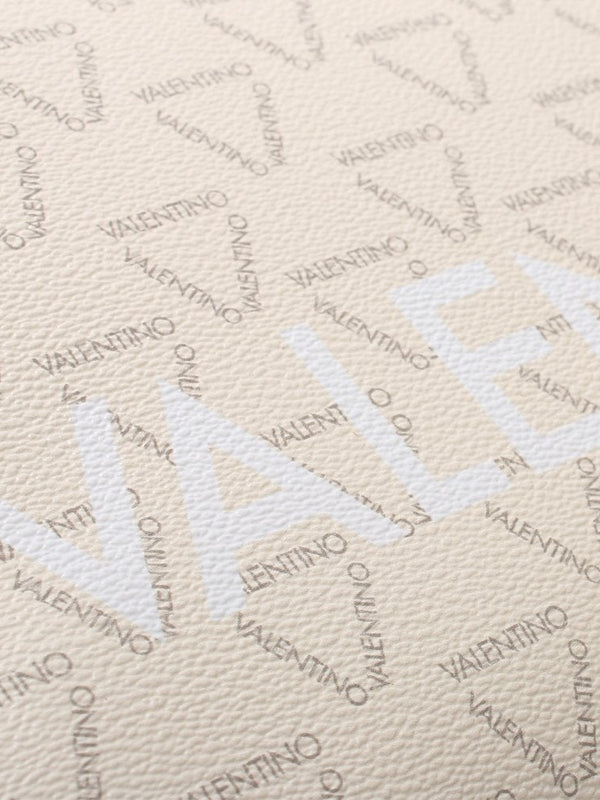 Liuto Beige Repeat Logo Shoulder Bag