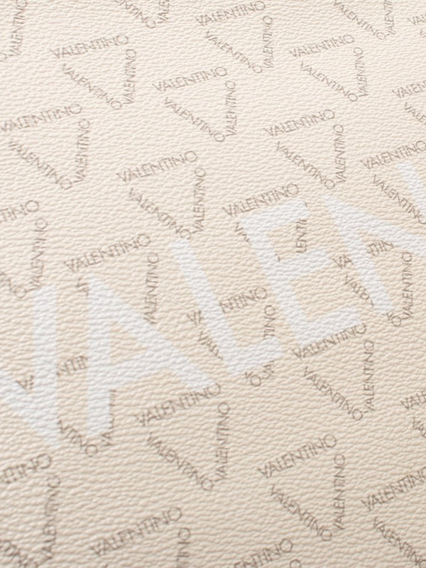 Liuto Beige Repeat Logo Tote Bag