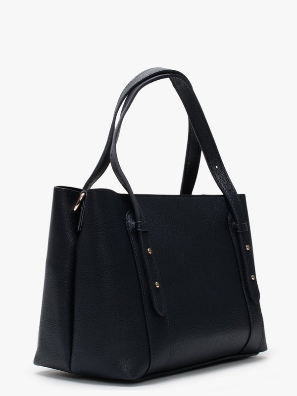 Alma Pattina Navy Shopper Bag