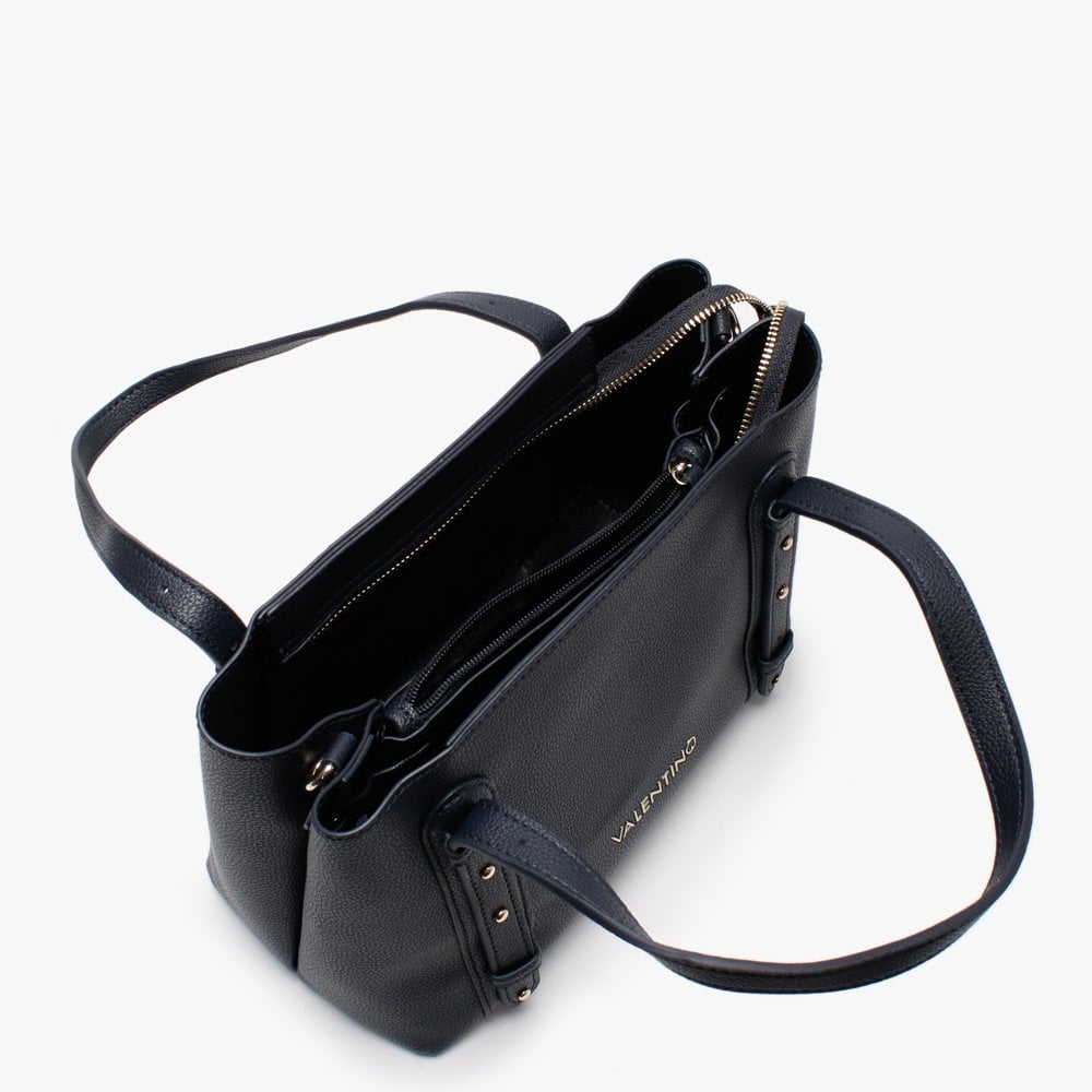 Alma Pattina Navy Shopper Bag