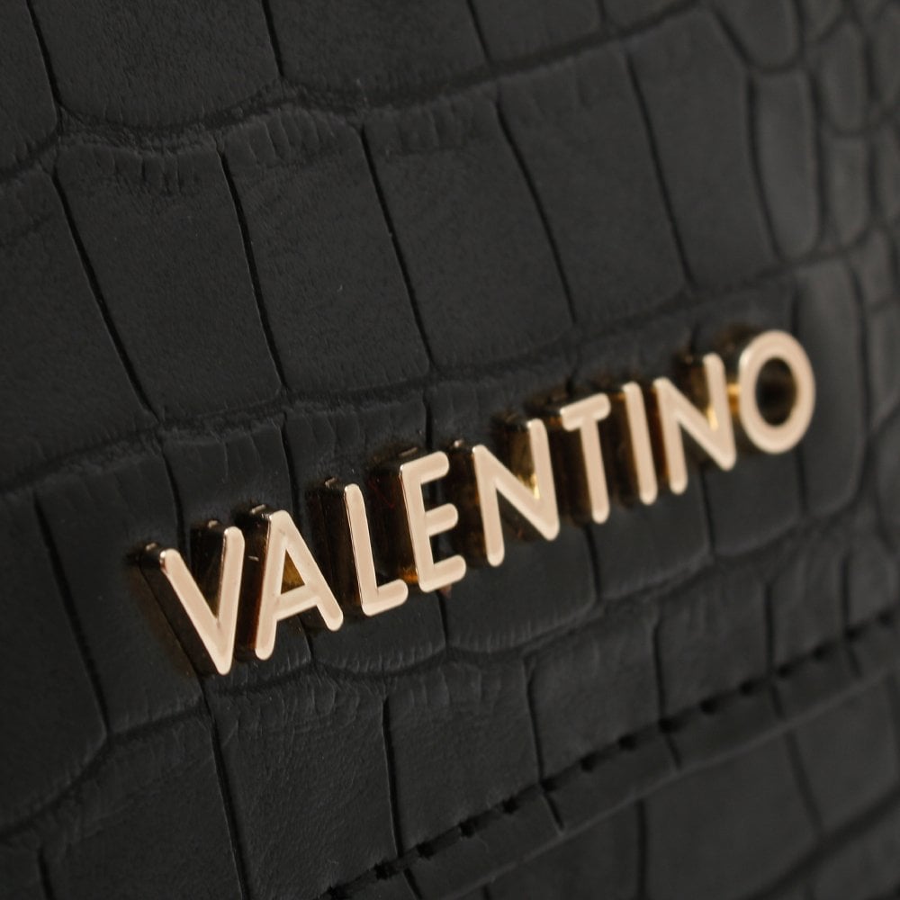 Summer Memento Black Moc Croc Clutch Bag