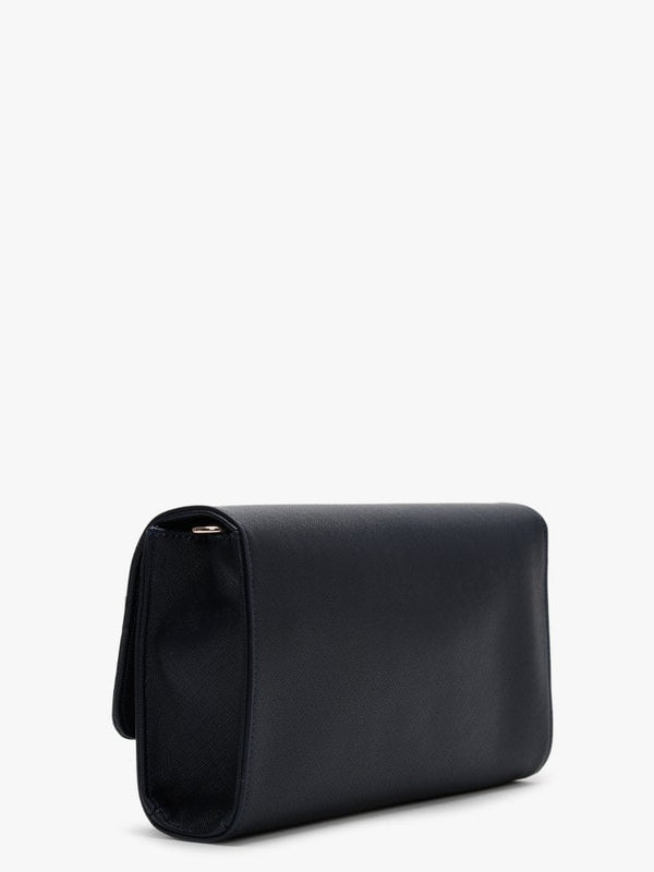 Divina Navy Saffiano Pouchette Bag