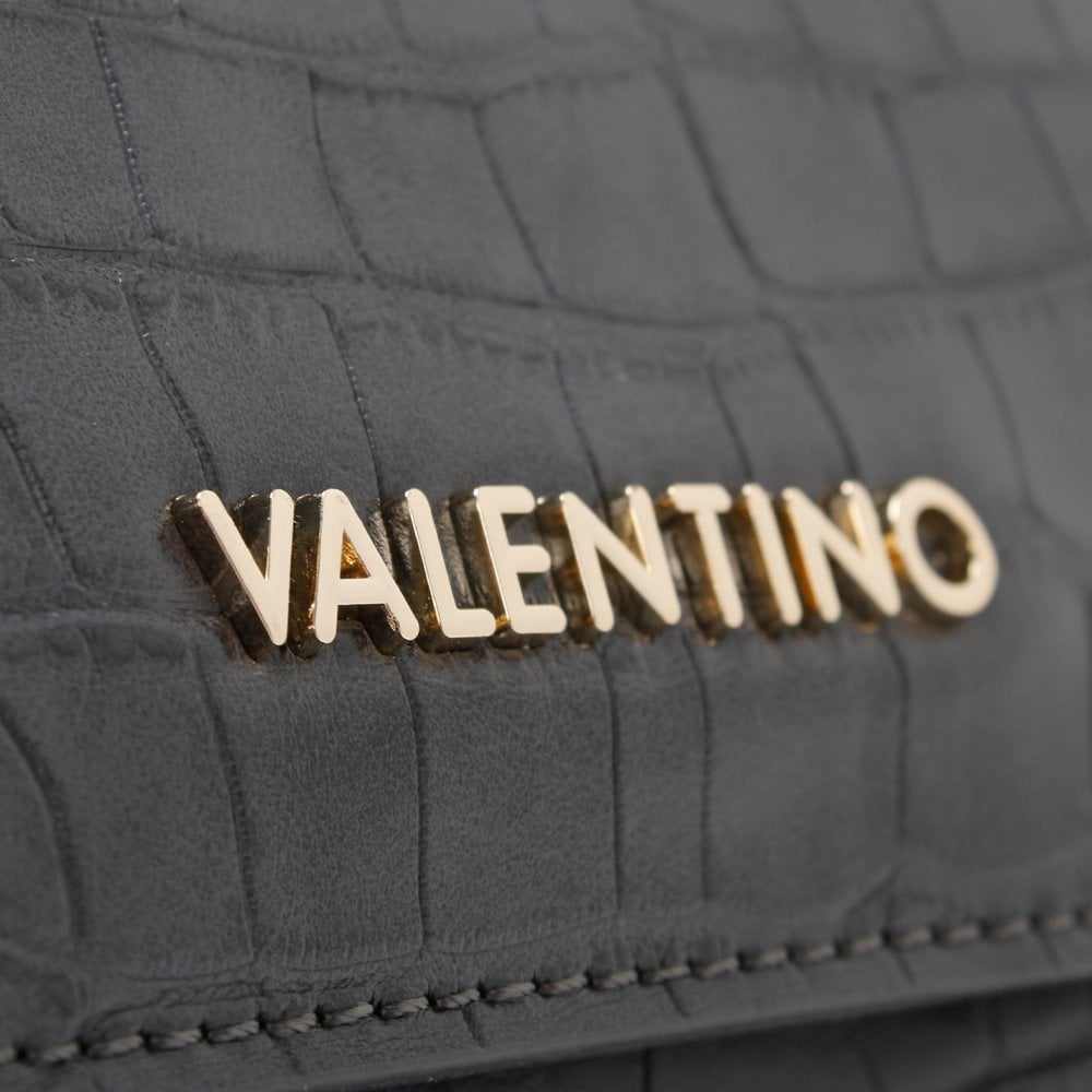 Summer Memento Grey Moc Croc Clutch Bag