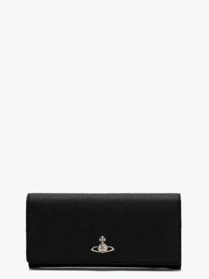 Derby Black Saffiano Leather Credit Card Wallet