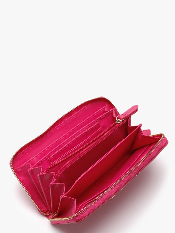 Divina Fuchsia Zip Around Wallet