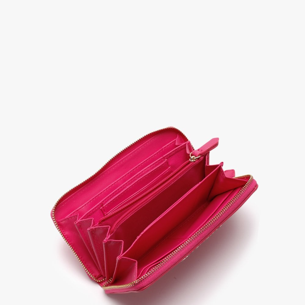 Divina Fuchsia Zip Around Wallet