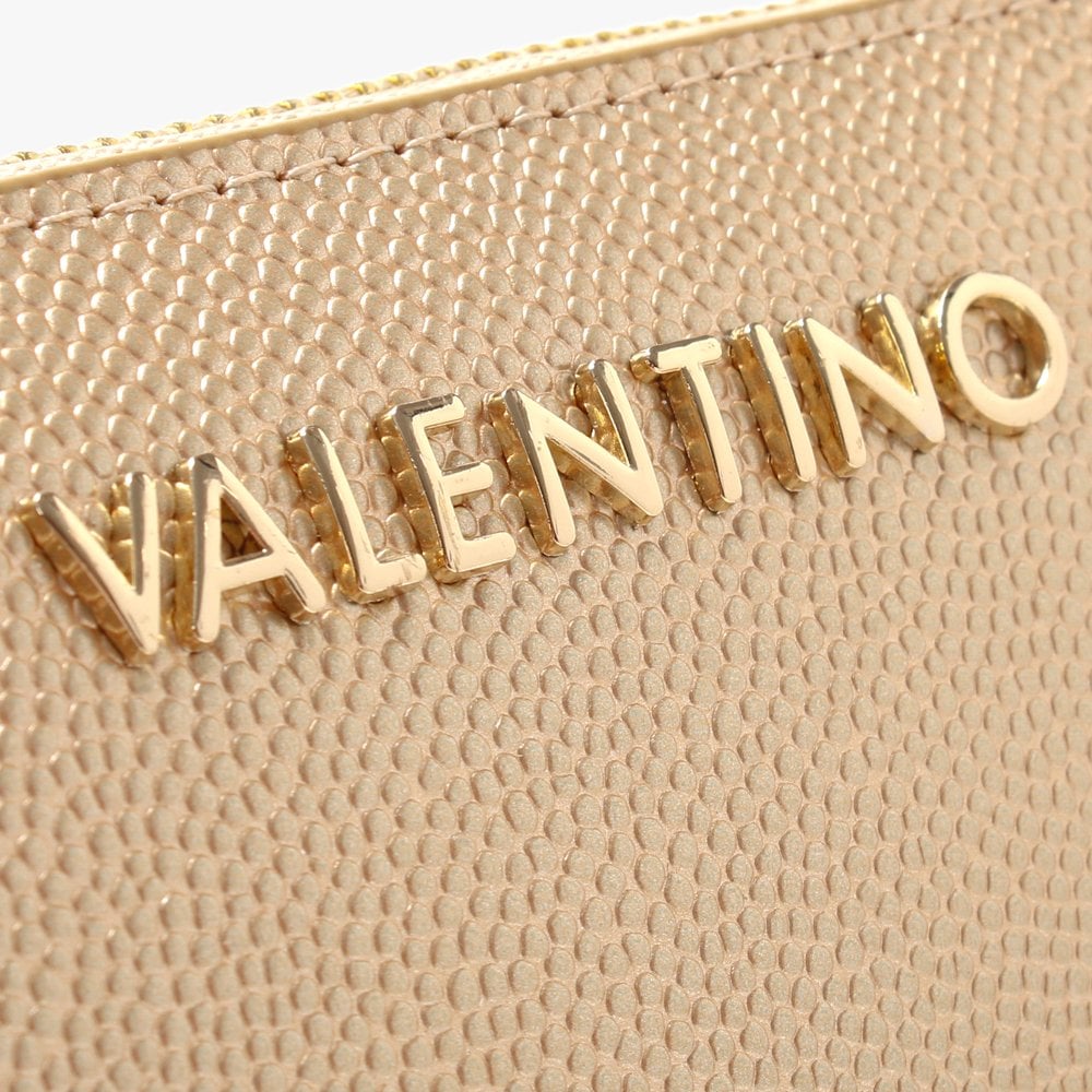 Divina Gold Zip Around Wallet