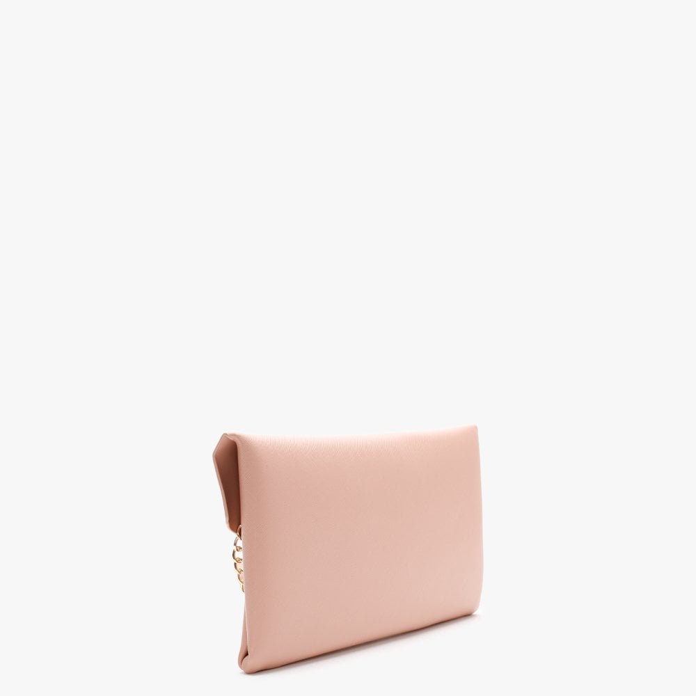 Arpie Pink Saffiano Envelope Pochette Bag