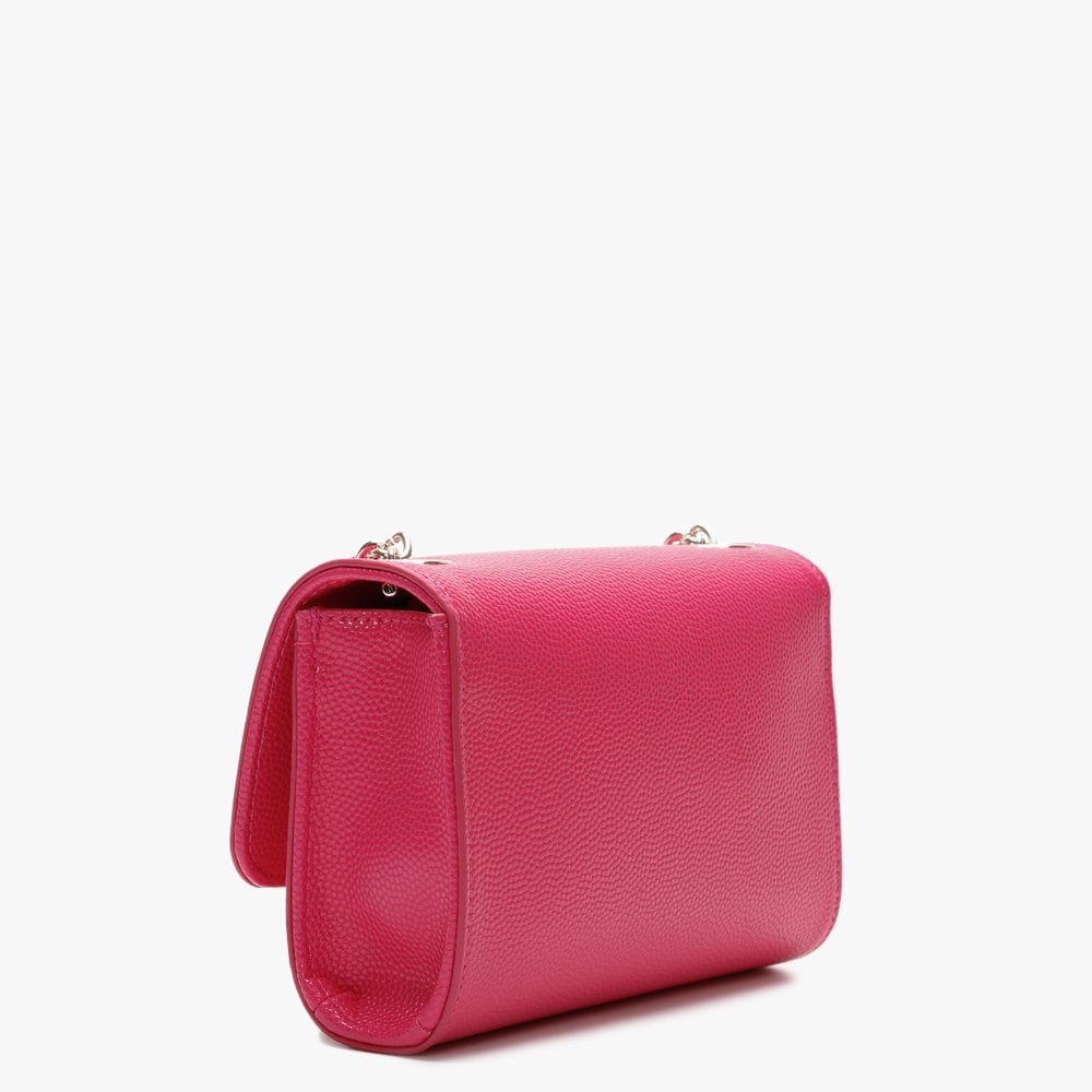 Divina Fuchsia Pebbled Shoulder Bag