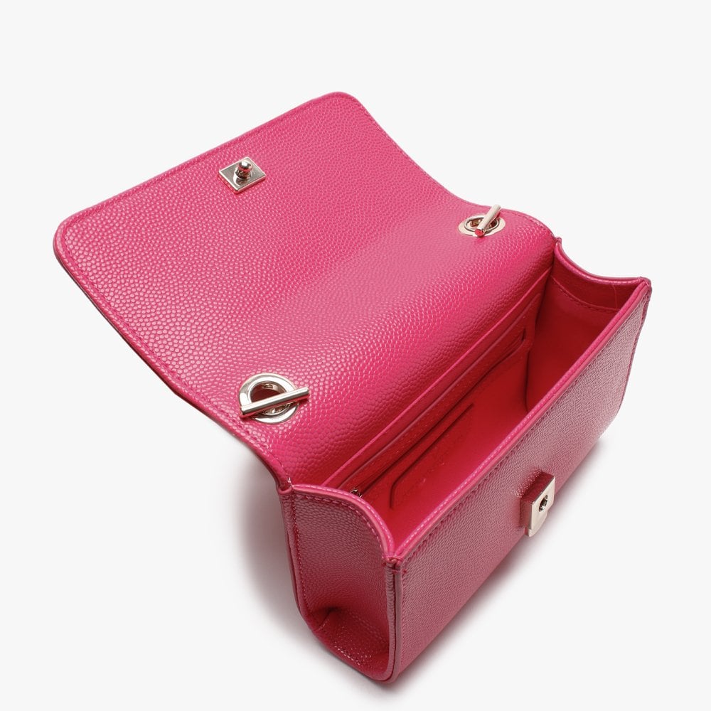Divina Fuchsia Pebbled Shoulder Bag