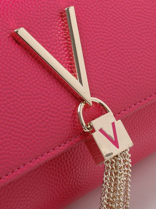 Divina Fuchsia Pebbled Shoulder Bag