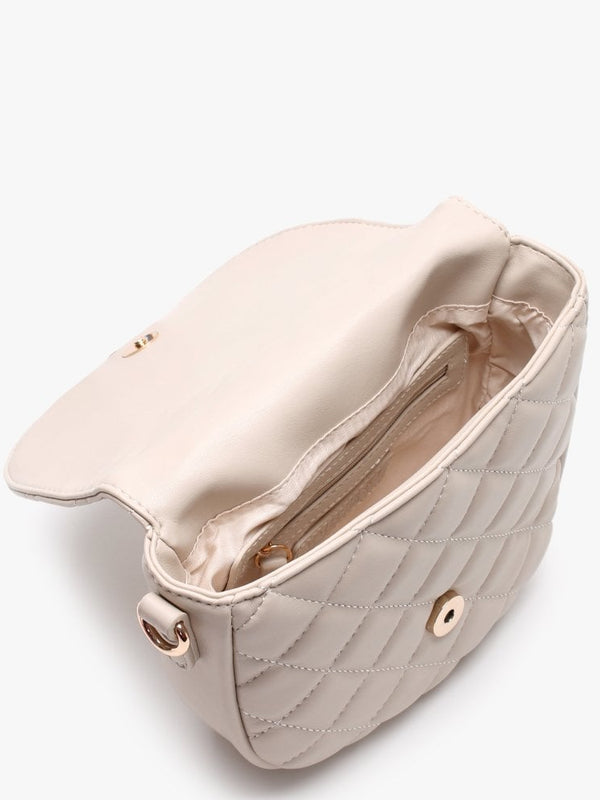 Ocarina Ecru Quilted Shoulder Bag