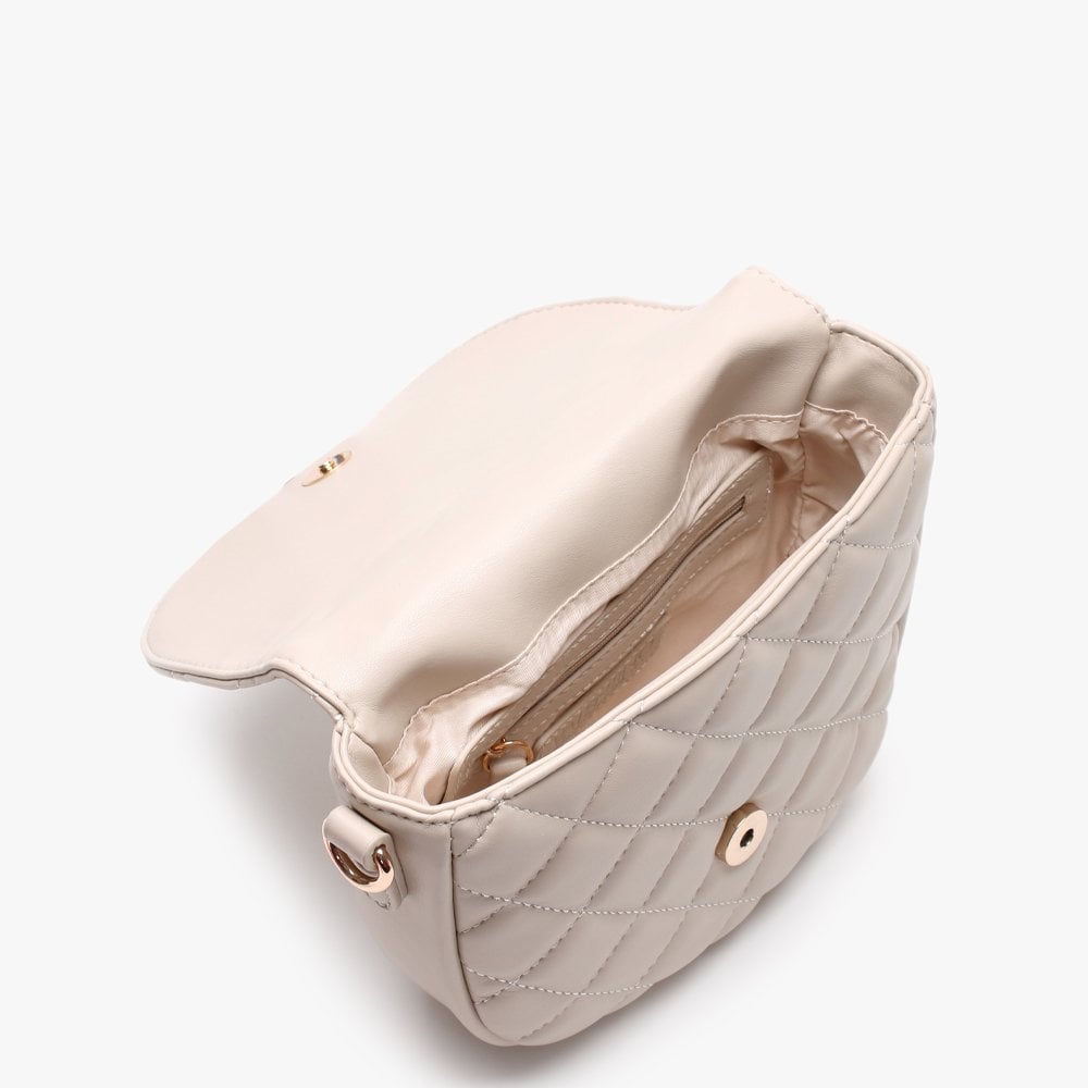 Ocarina Ecru Quilted Shoulder Bag