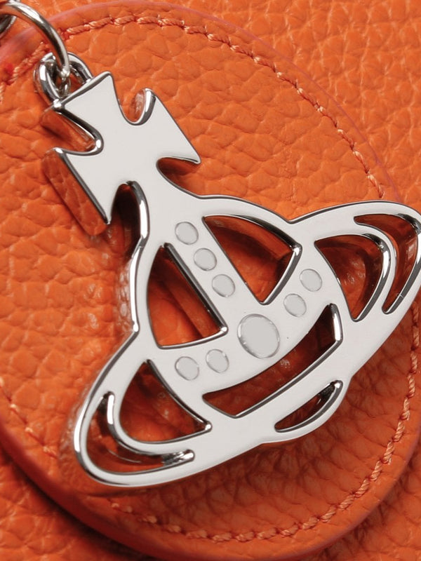Large Rachel Orange Leather Shopper Bag