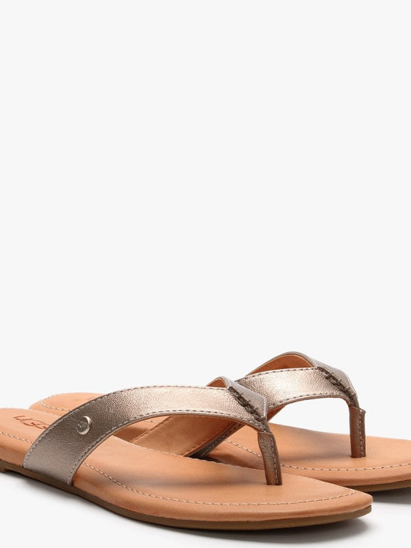 Tuolumne Light Bronze Metallic Flip Flops