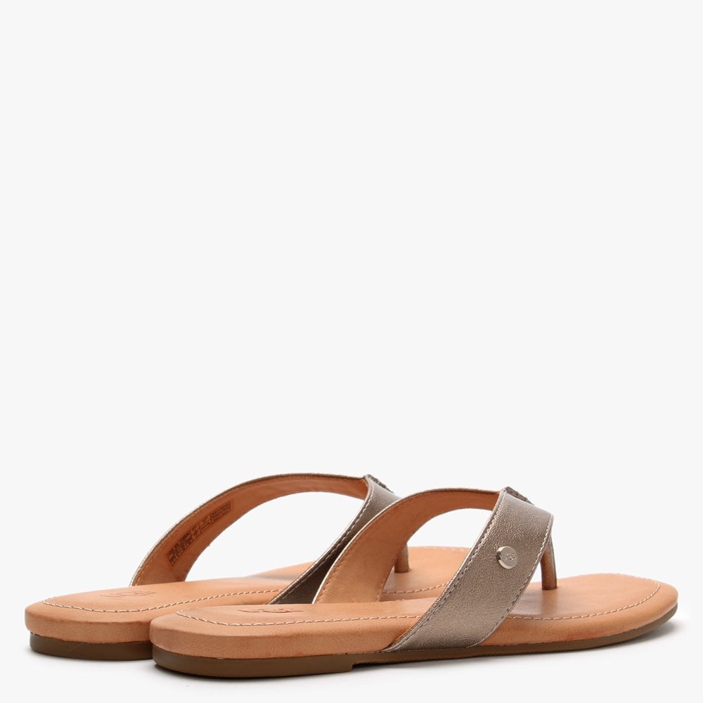 Tuolumne Light Bronze Metallic Flip Flops