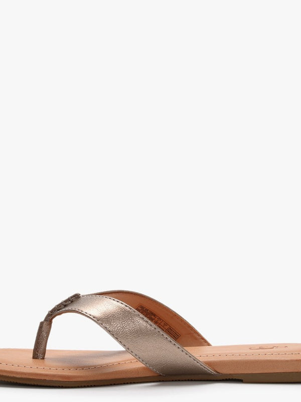Tuolumne Light Bronze Metallic Flip Flops