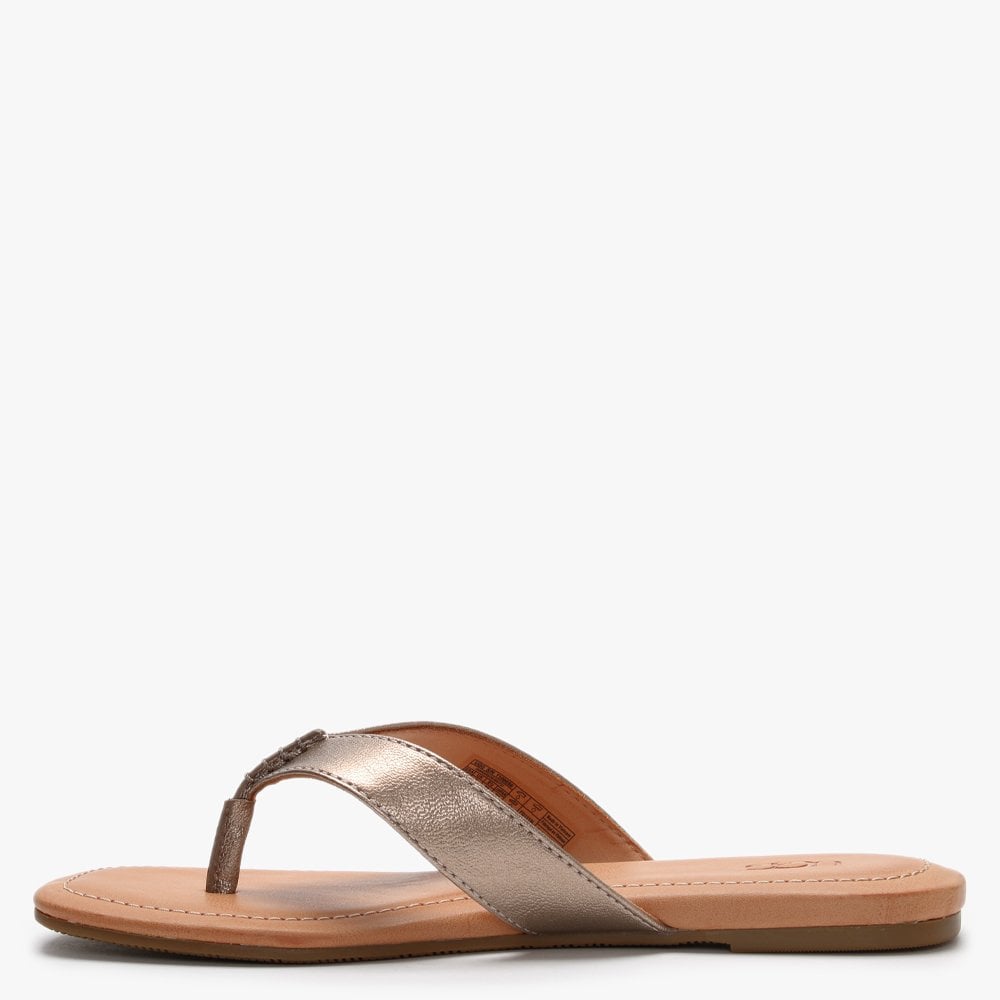 Tuolumne Light Bronze Metallic Flip Flops