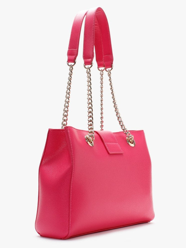 Divina Fuchsia Pebbled Tote Bag