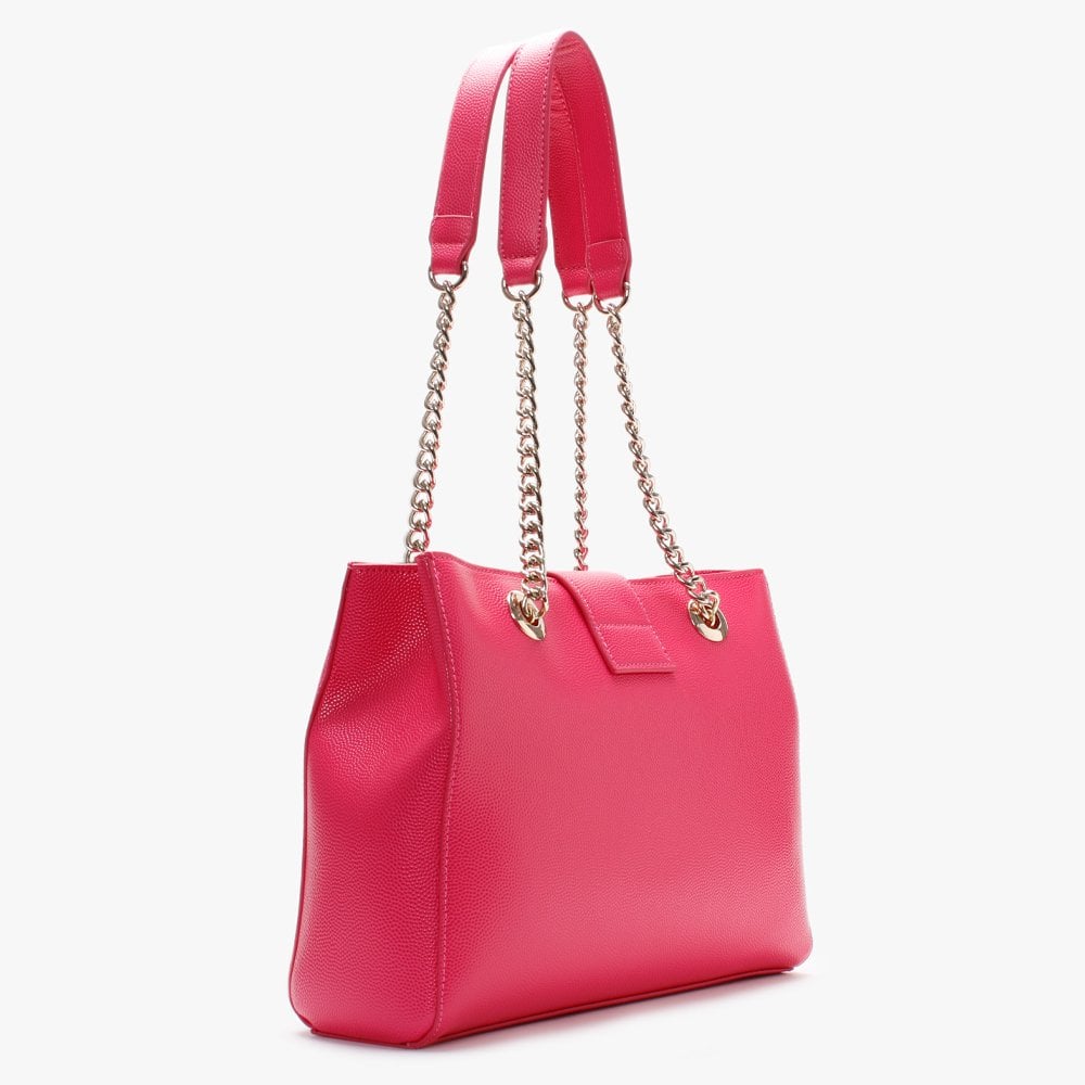Divina Fuchsia Pebbled Tote Bag