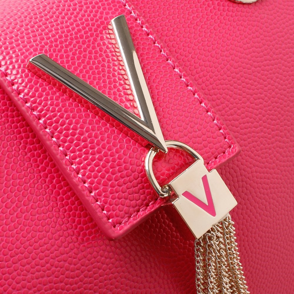Divina Fuchsia Pebbled Tote Bag