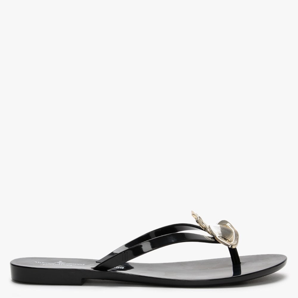 Vivienne Westwood x Melissa Harmonic Orb Black Flip Flops – Daniel