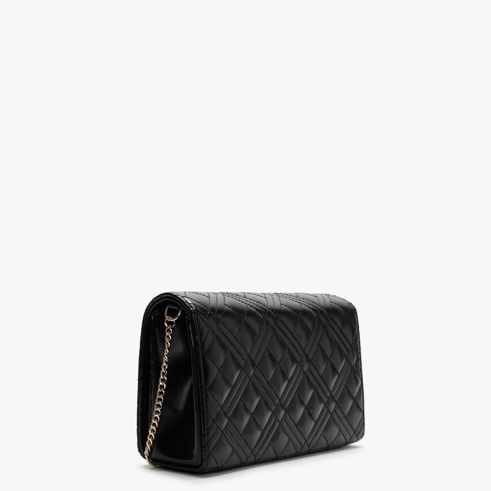 Quilted Black Clutch Bag