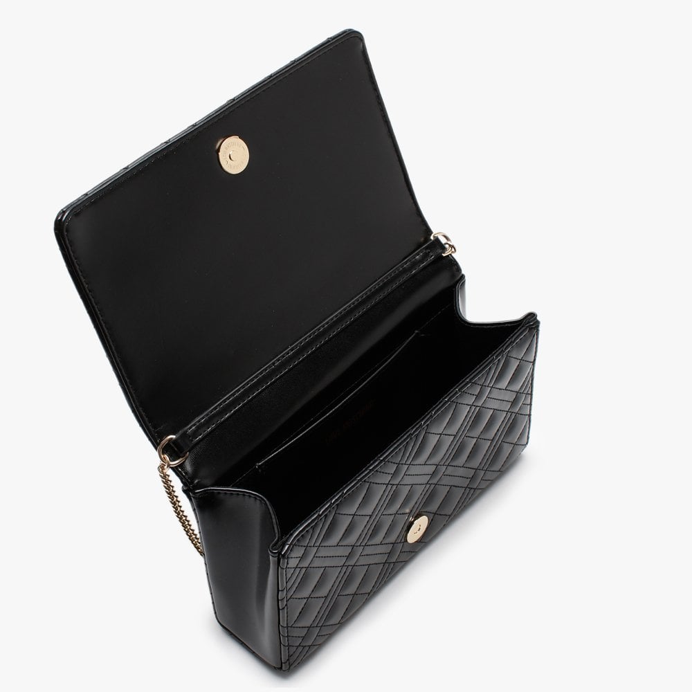 Quilted Black Clutch Bag