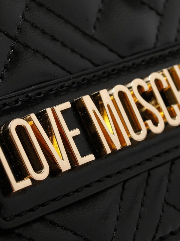 Quilted Black Clutch Bag