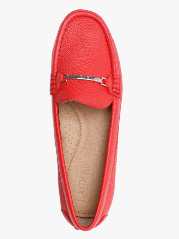 Briony Red Leather Loafers