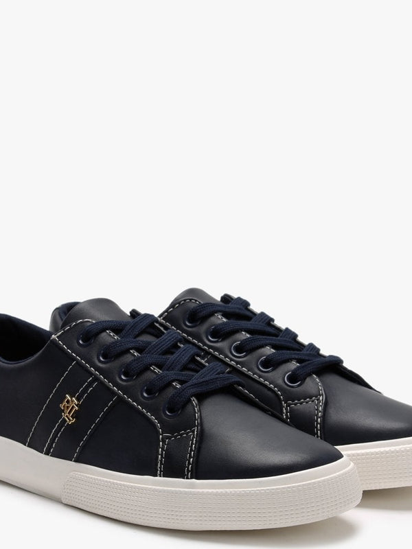 Janson II Navy Leather Trainers