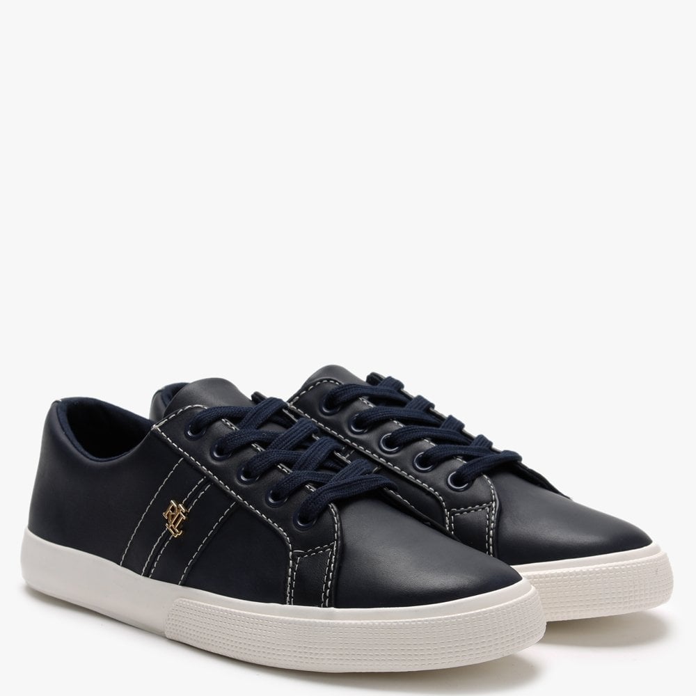 Janson II Navy Leather Trainers
