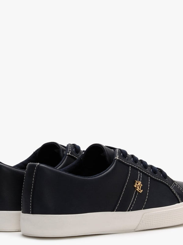 Janson II Navy Leather Trainers