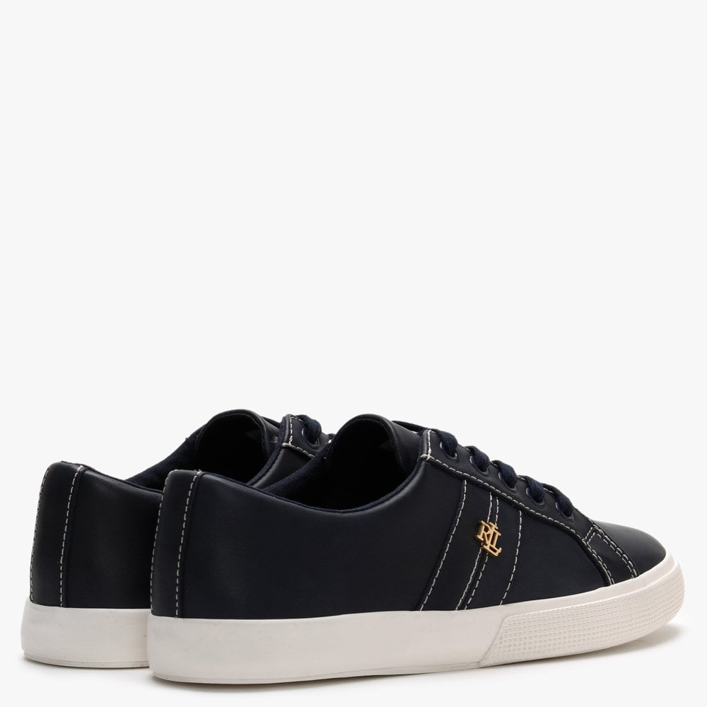 Janson II Navy Leather Trainers