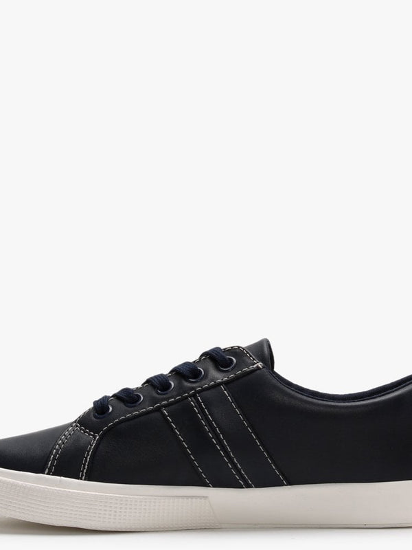 Janson II Navy Leather Trainers