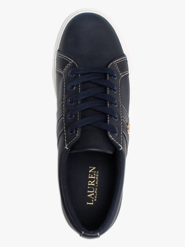 Janson II Navy Leather Trainers