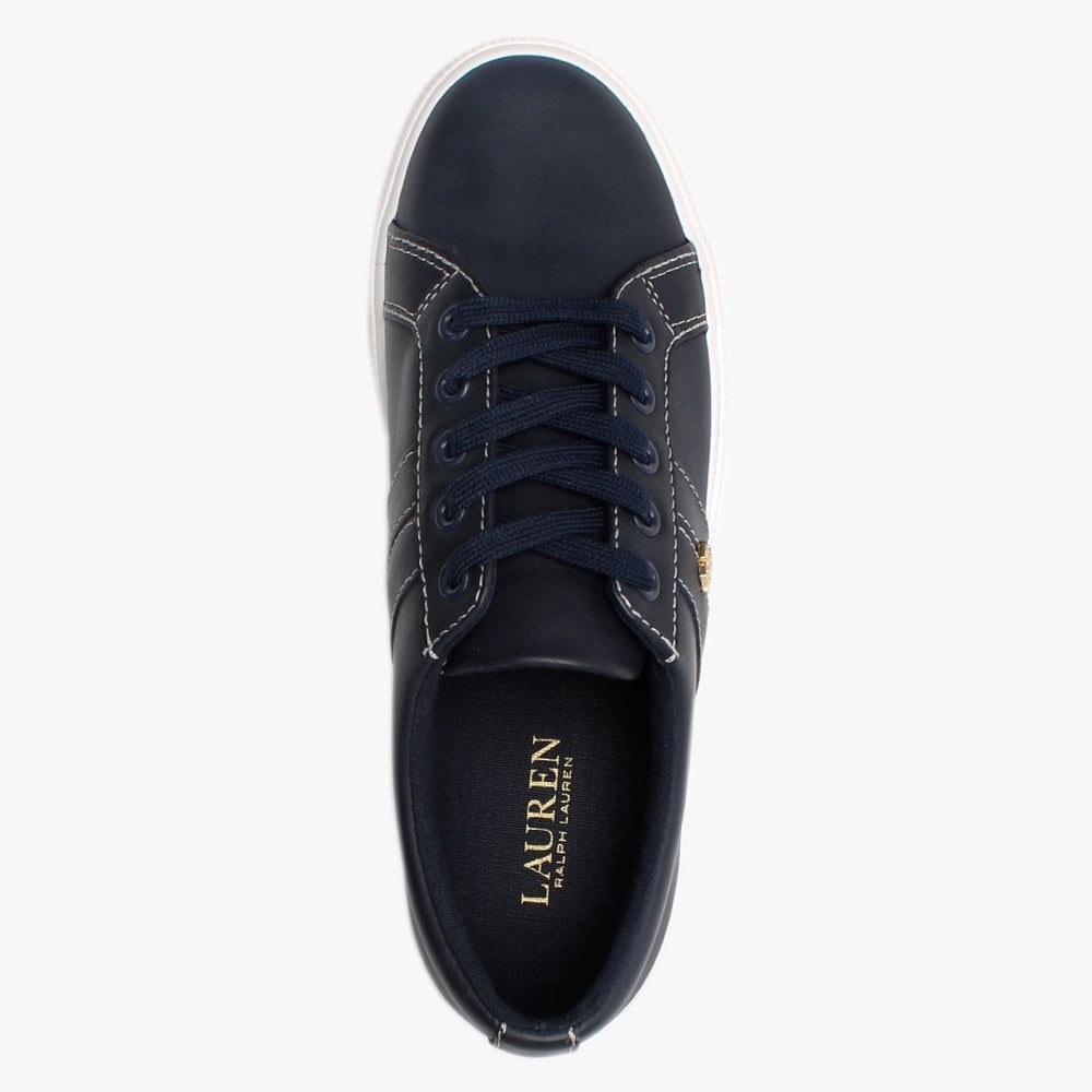 Janson II Navy Leather Trainers