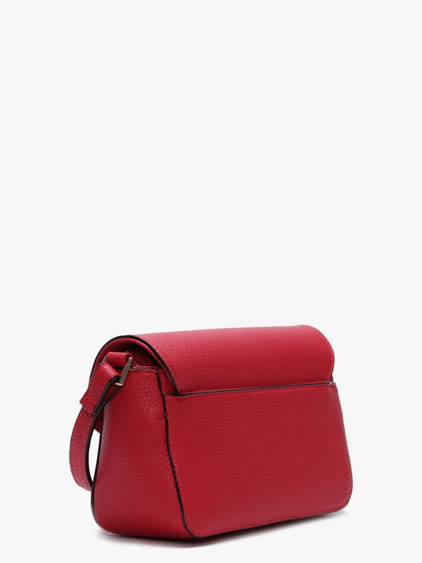 Lilo Red Padlock Cross-Body Bag