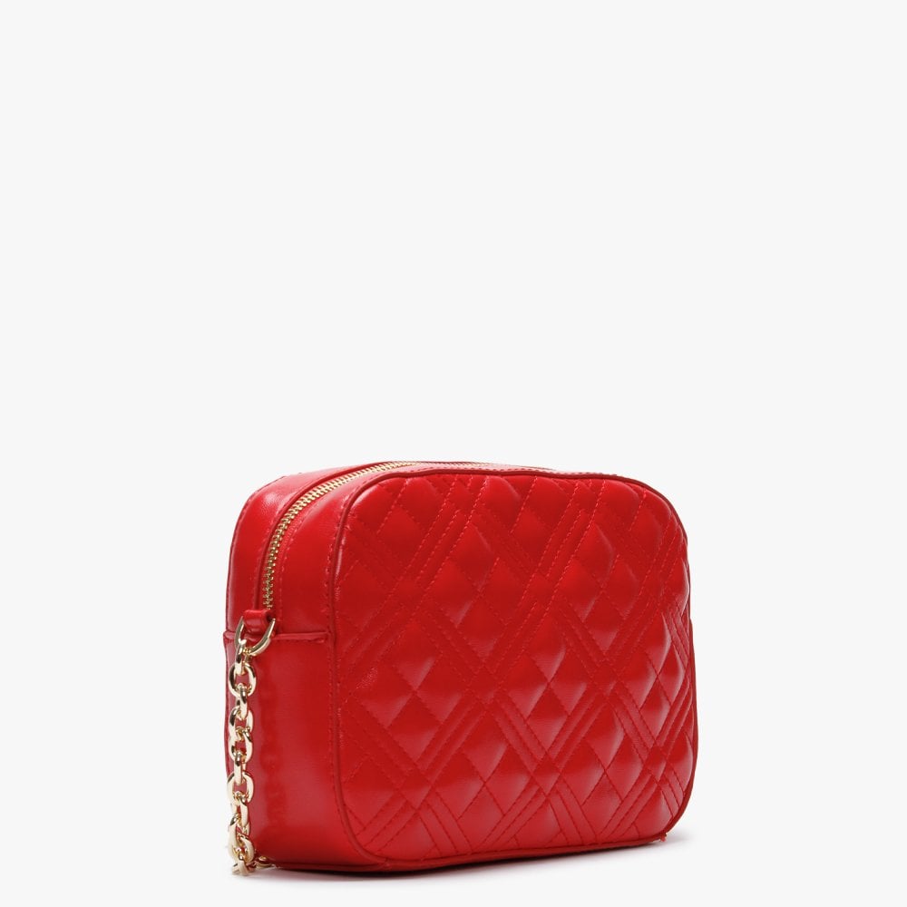 Quilted Red Camera Bag