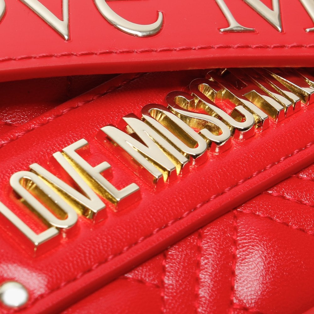 Quilted Red Camera Bag