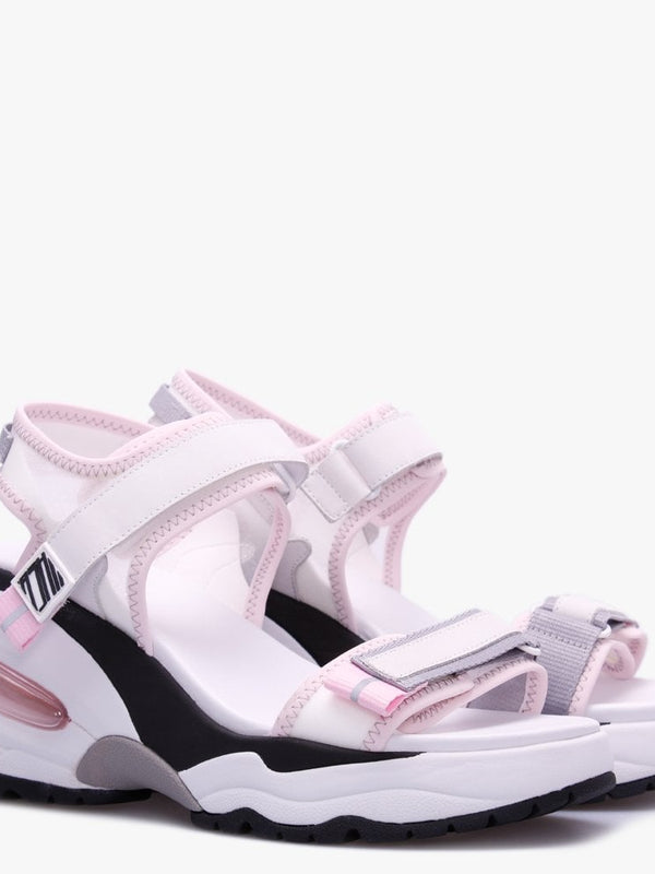 Deep White Transparent Wedge Trainer Sandals