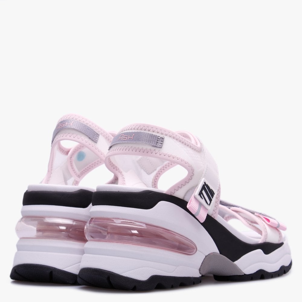 Deep White Transparent Wedge Trainer Sandals