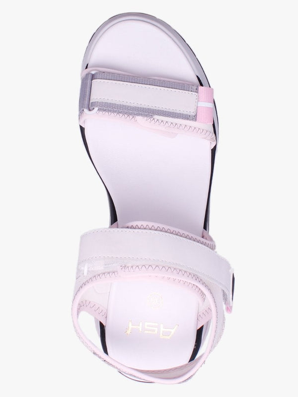 Deep White Transparent Wedge Trainer Sandals