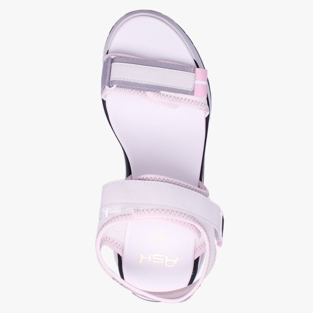 Deep White Transparent Wedge Trainer Sandals