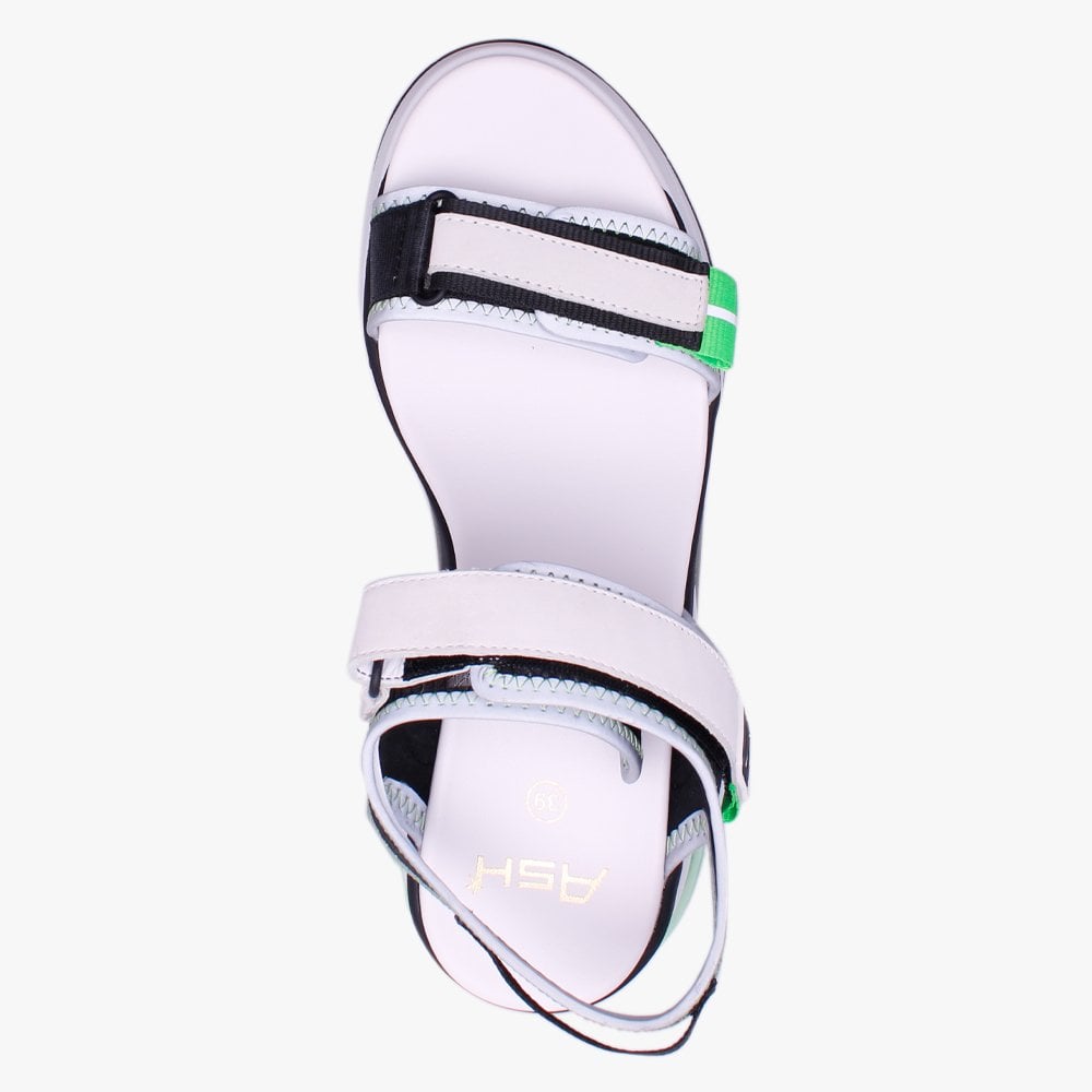 Deep Black Transparent Wedge Trainer Sandals