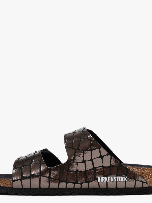 Arizona Gator Gleam Black Mules
