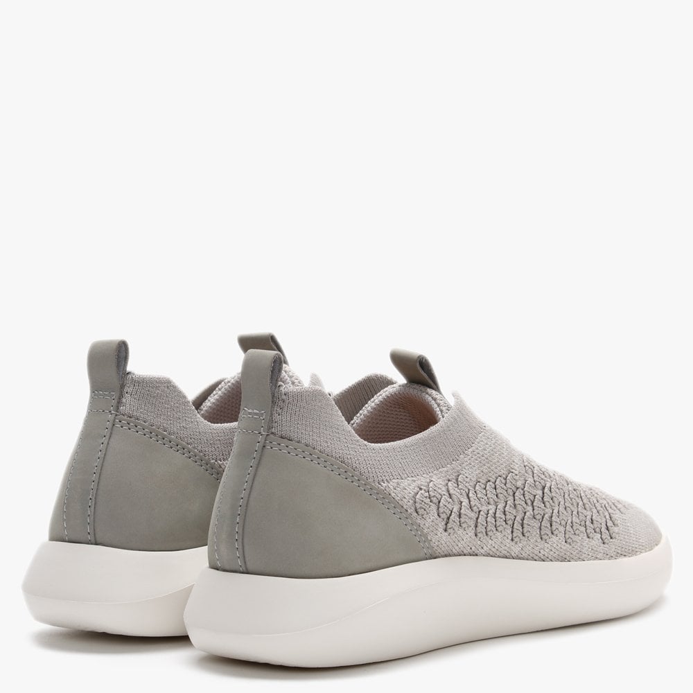 Impact Grey Knitted Lace Up Trainers