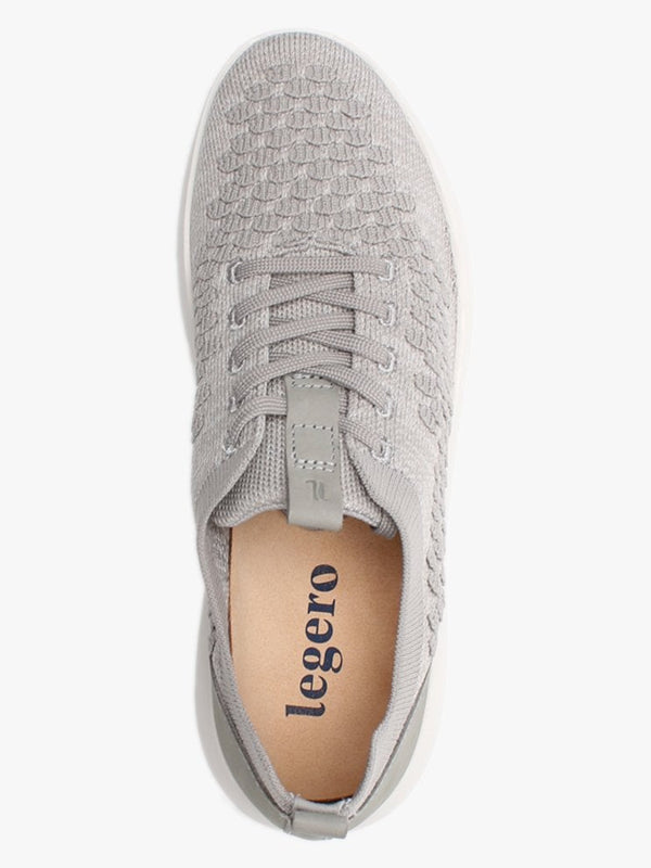 Impact Grey Knitted Lace Up Trainers